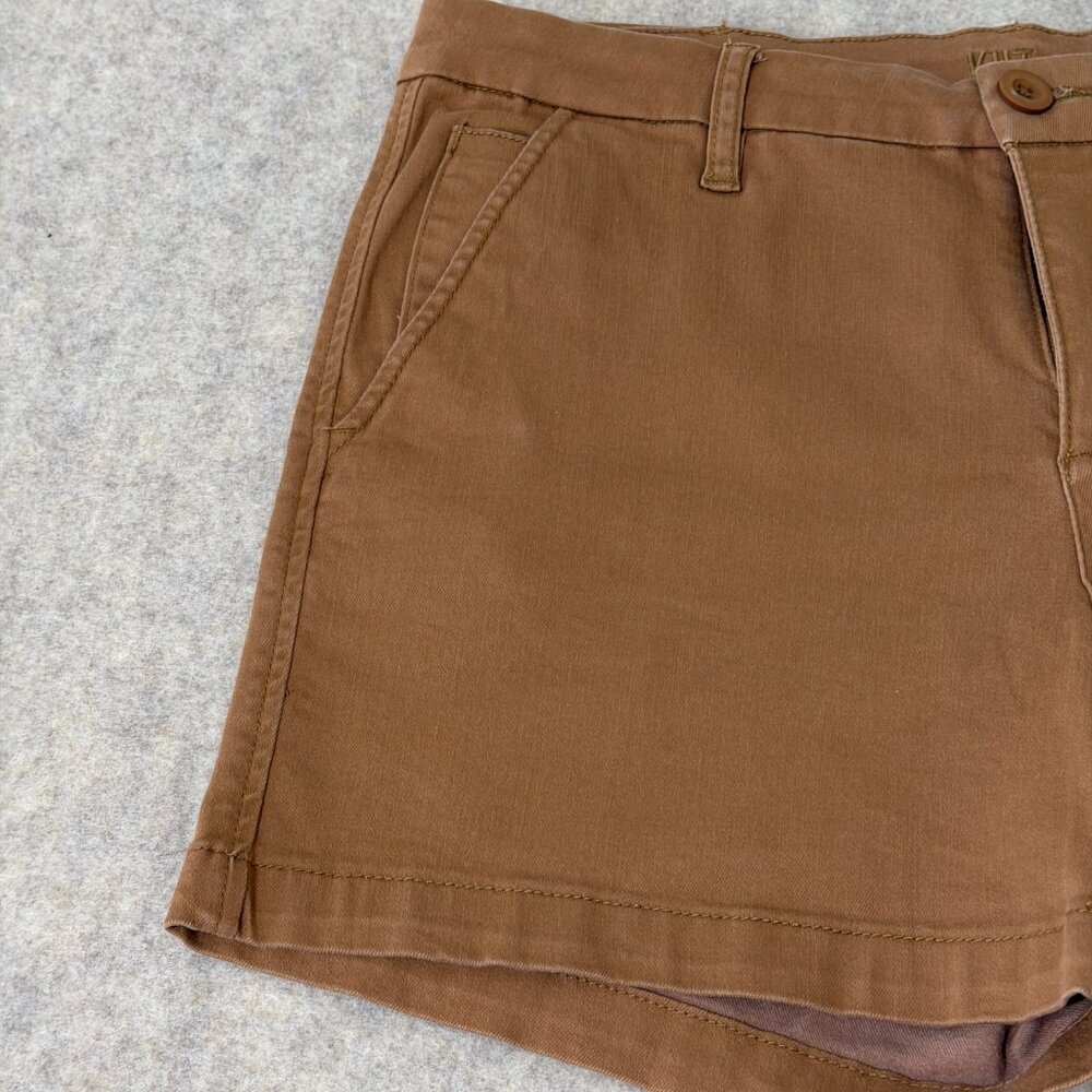 KUT From The Kloth Trouser Shorts Tan Mid Rise Stretch Casual Size 8 - Picture 11 of 15
